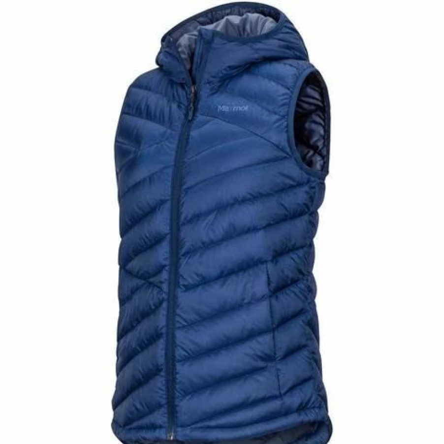 Vests * | Marmot Marmot Highlander Hoody Vest Women'S Arctic Navy