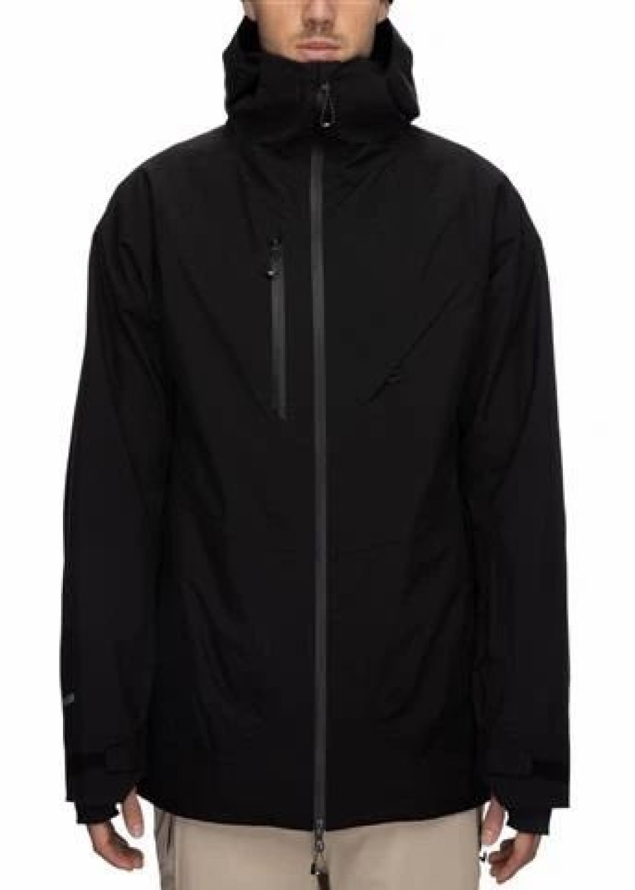 Ski Jackets * | 686 Men'S Glacier Hydrastash Reserve Insulated Jacket Black