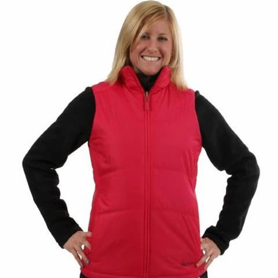 Vests * | Marmot Women'S Ventina Vest Bright Rose / Dark Steel