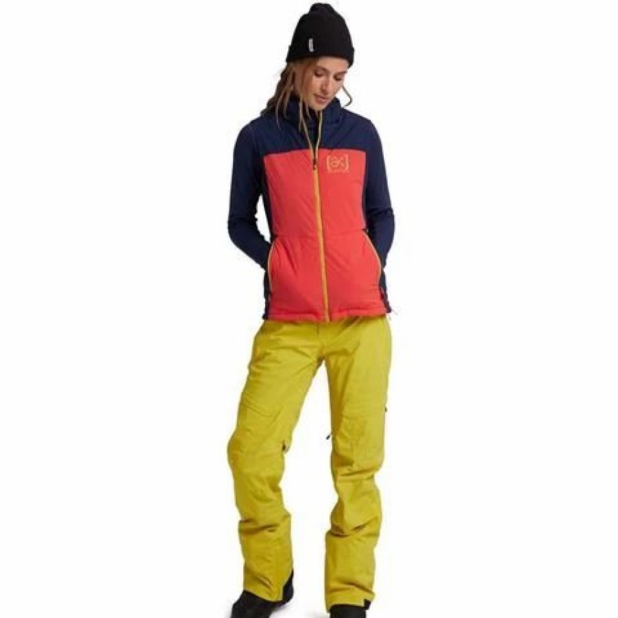 Vests * | Burton Women'S [Ak] Helium Stretch Vest Hibiscus Pink / Dress Blue