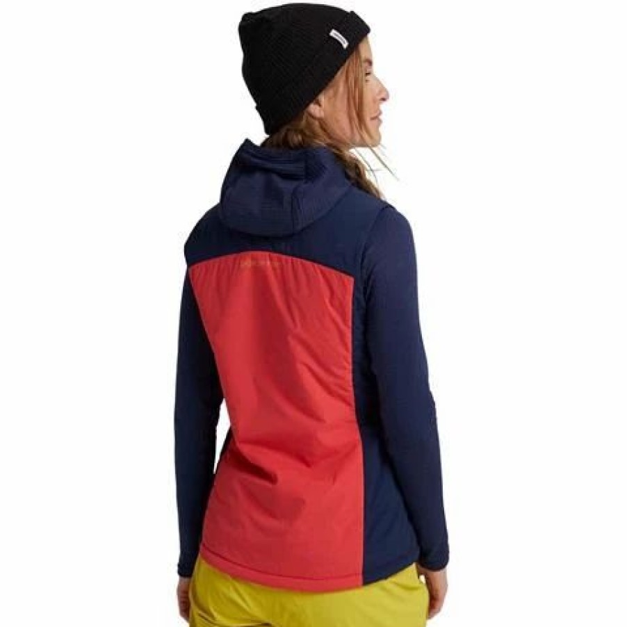 Vests * | Burton Women'S [Ak] Helium Stretch Vest Hibiscus Pink / Dress Blue