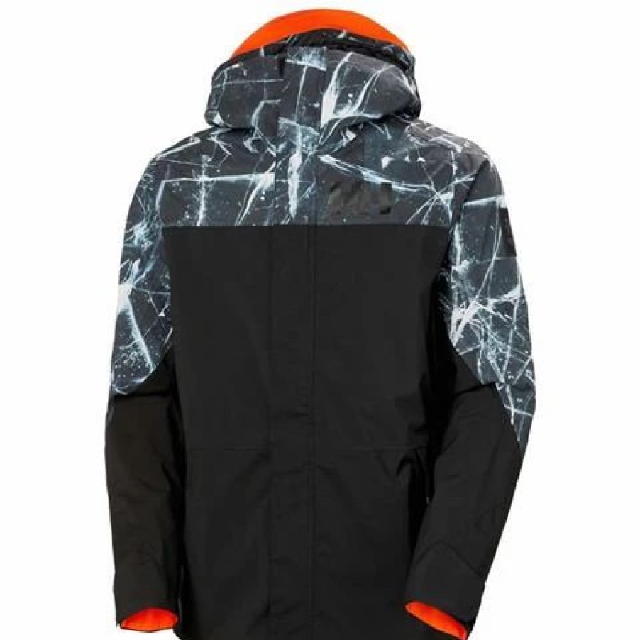 Ski Jackets * | Helly Hansen Men'S Ullr Z Shell Jacket Black Ice