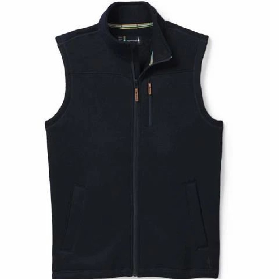 Vests * | Smartwool Men'S Hudson Trail Fleece Vest Navy