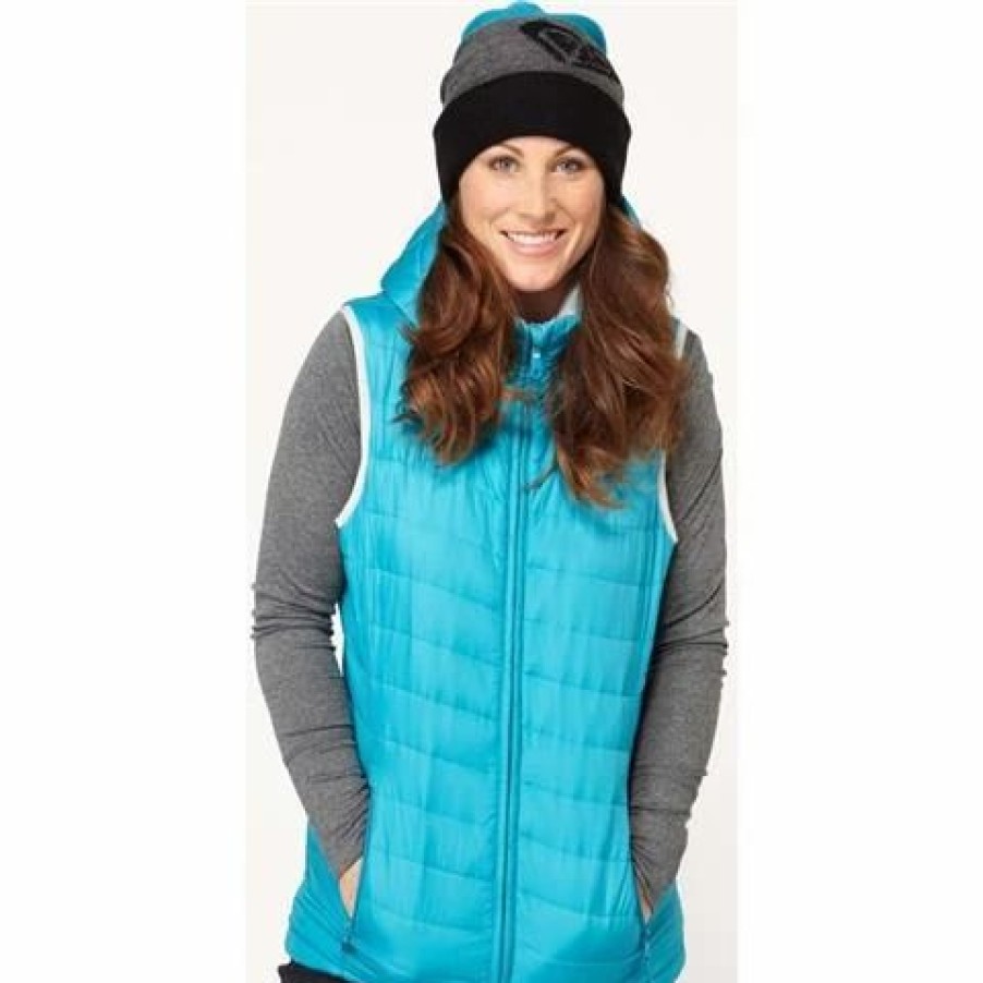 Vests * | Roxy Women'S Warm Up Vest Caribbean Sea