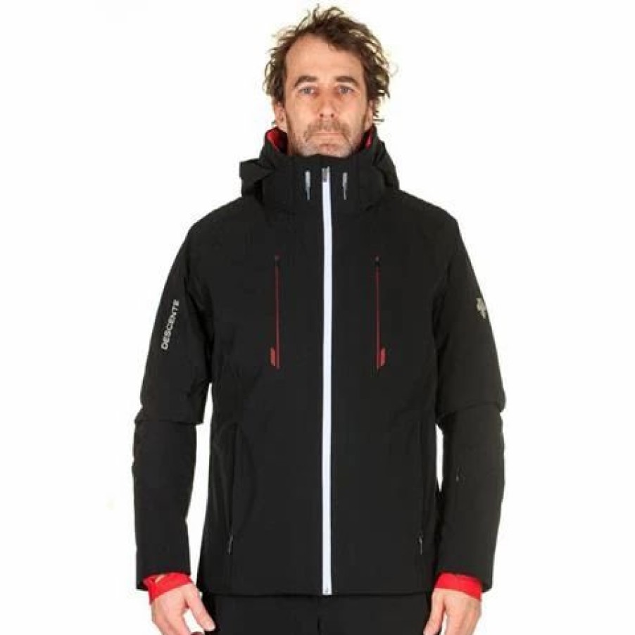 Ski Jackets * | Descente Men'S Swiss Insulated Jacket Black