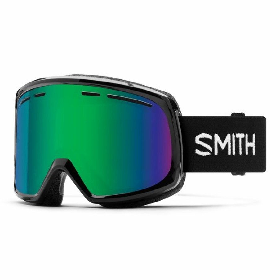 Goggles * | Smith Range Goggle In Black With Green Sol-X Mirror Lens