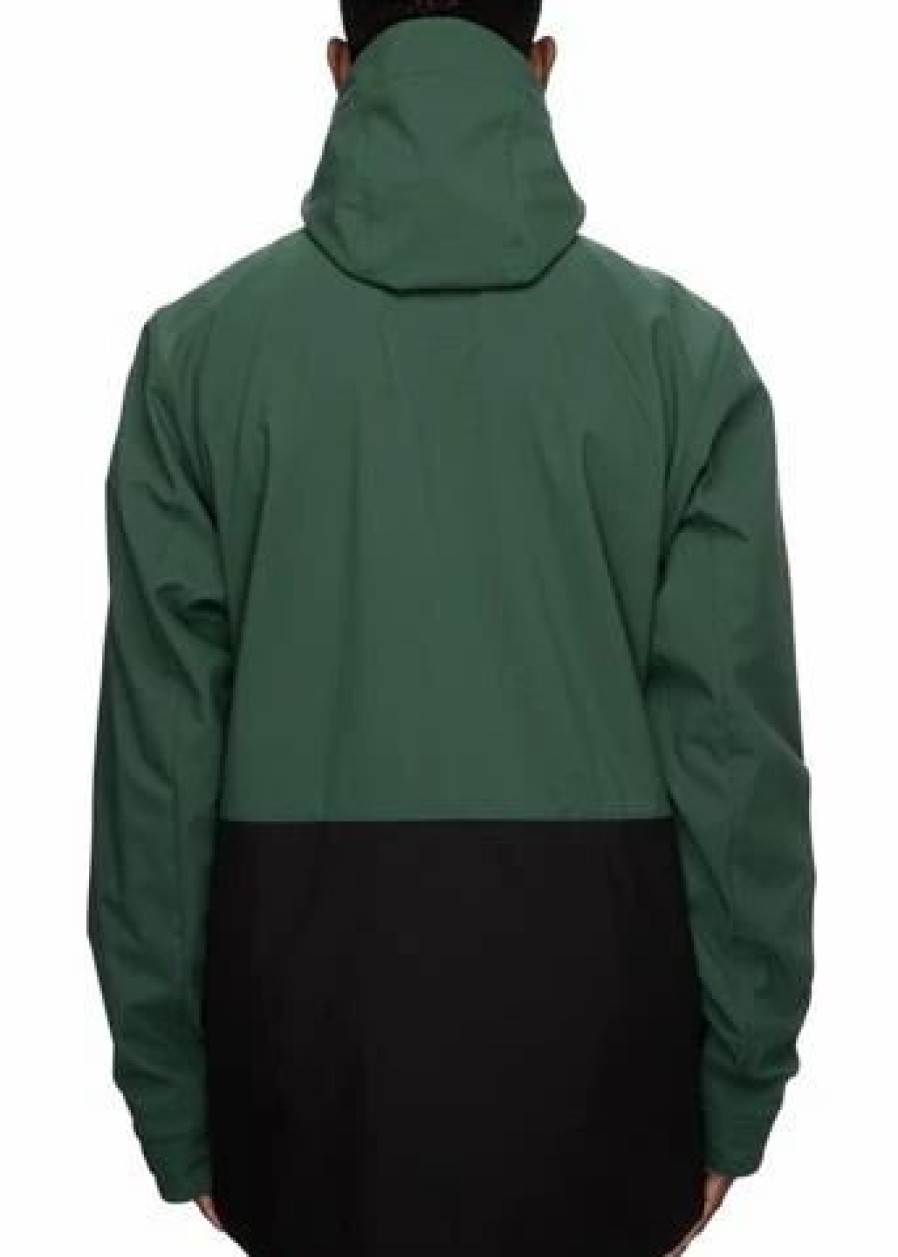 Ski Jackets * | 686 Men'S Smarty Phase Softshell Jacket Pine Green Colorblock