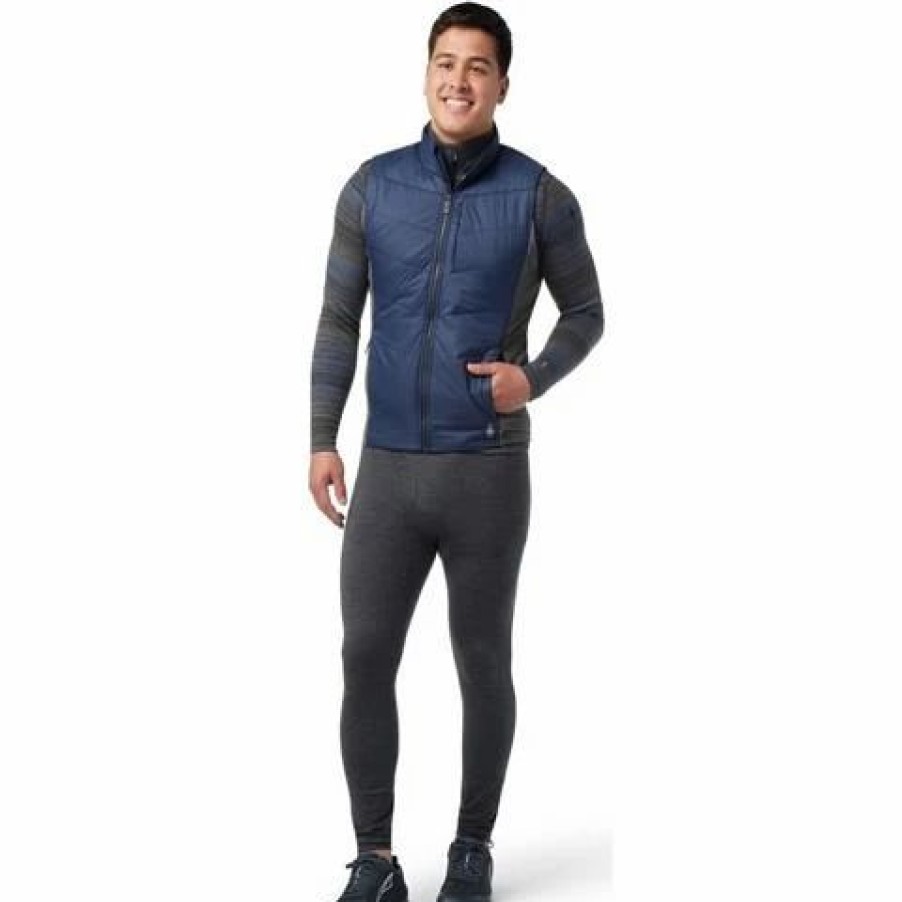 Vests * | Smartwool Men'S Smartloft Vest Deep Navy