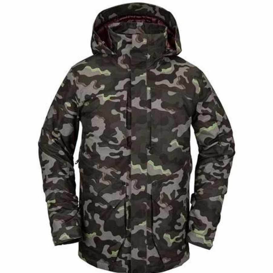 Ski Jackets * | Volcom Men'S Anders 2L Tds Jacket Army