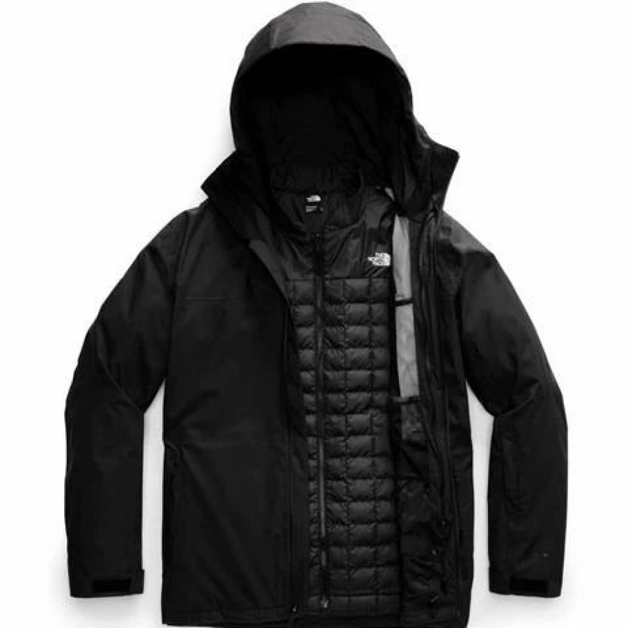 Ski Jackets * | The North Face Men'S Thermoball Eco Snow Triclimate Jacket Tnf Black