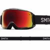 Goggles * | Smith Grom Youth Goggle In Black With Chromapop Everyday Red Mirror Lens