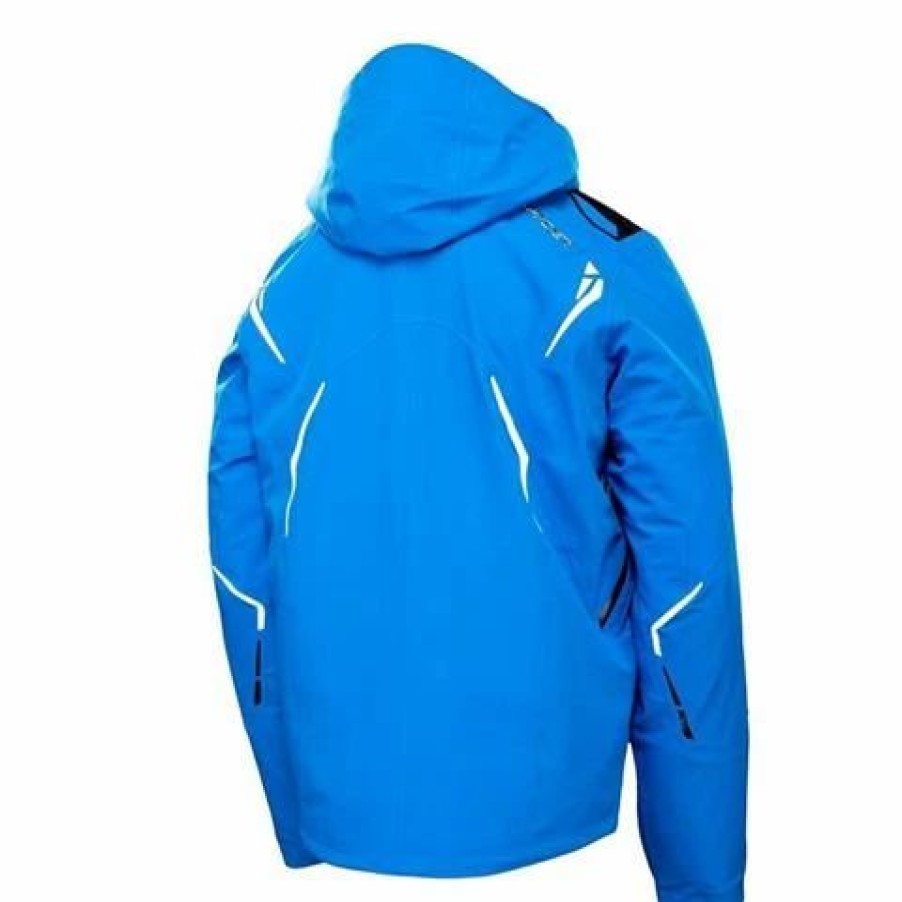 Ski Jackets * | Spyder Spyder Monterosa Jacket Men'S Stratos Blue/White/Black