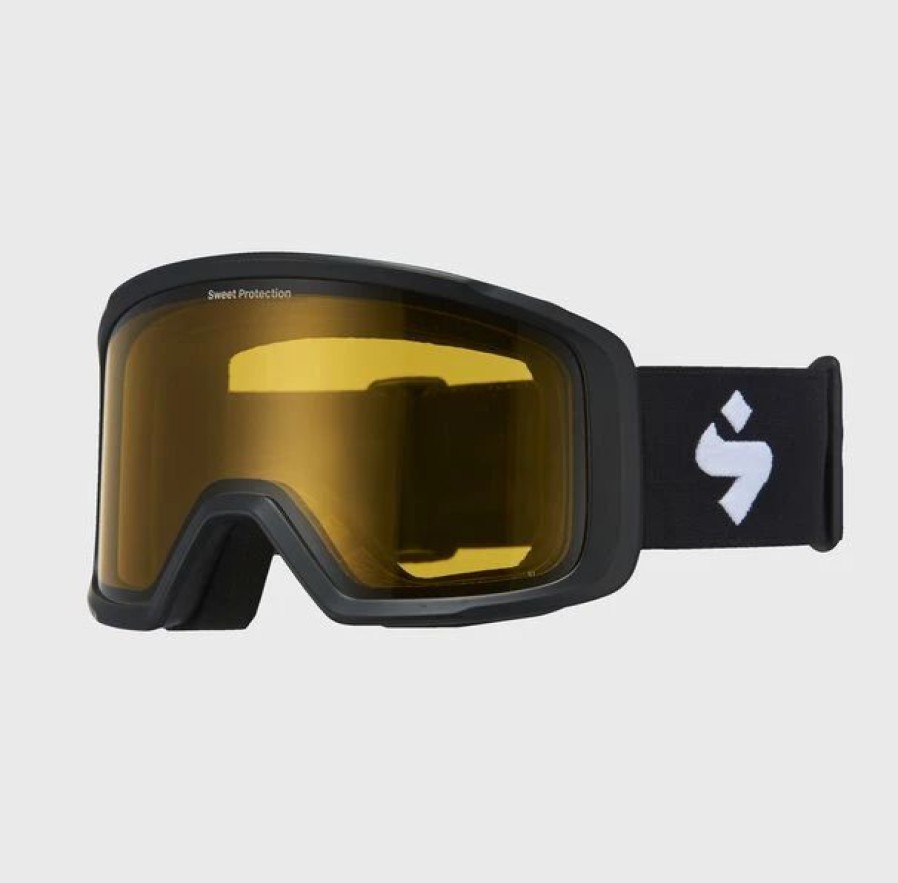 Goggles * | Sweet Protection Firewall Goggle In Matte Black With Yellow Lens