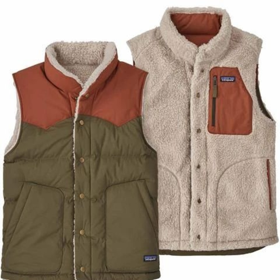 Vests * | Patagonia Men'S Reversible Bivy Down Vest