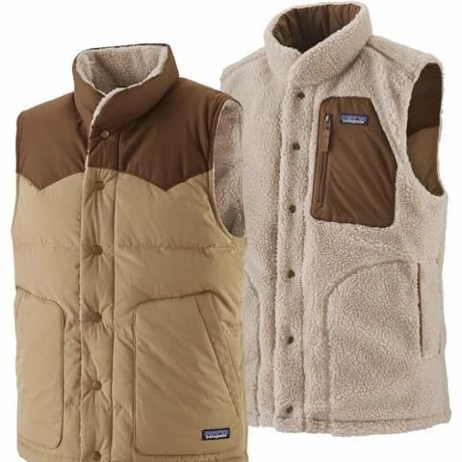 Vests * | Patagonia Men'S Reversible Bivy Down Vest