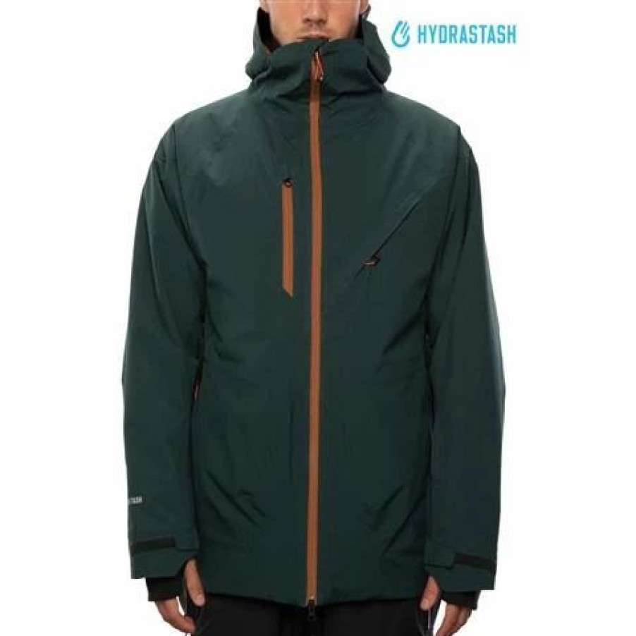 Ski Jackets * | 686 Men'S Glcr Hydrastash Reverse Insulated Jacket Dark Spruce