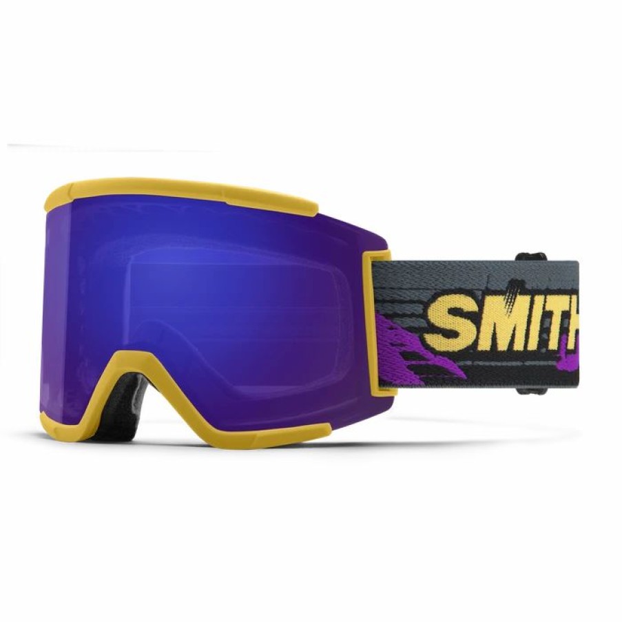 Goggles * | Smith Squad Xl Goggle In Citrine Archive With Chromapop Everyday Violet Mirror Lens