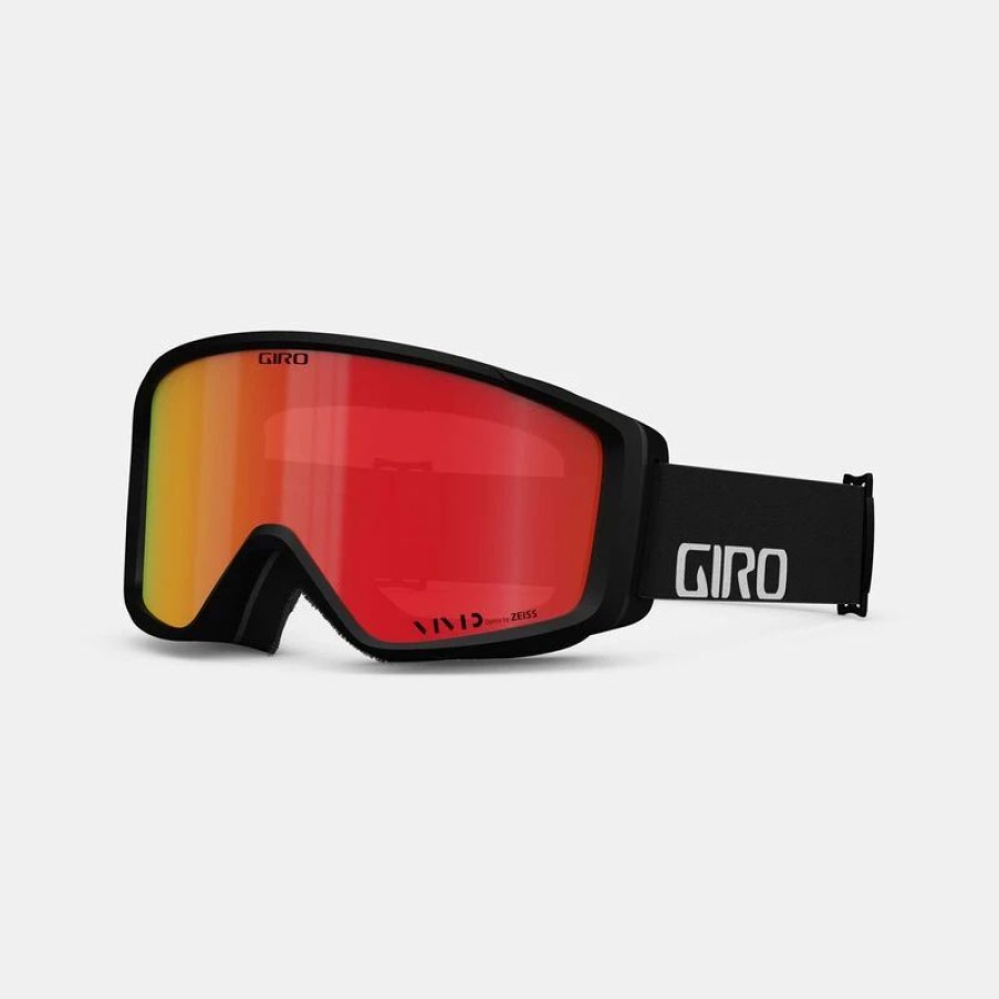 Goggles * | Giro Index 2.0 Goggle In Black Wordmark With Vivid Ember Lens