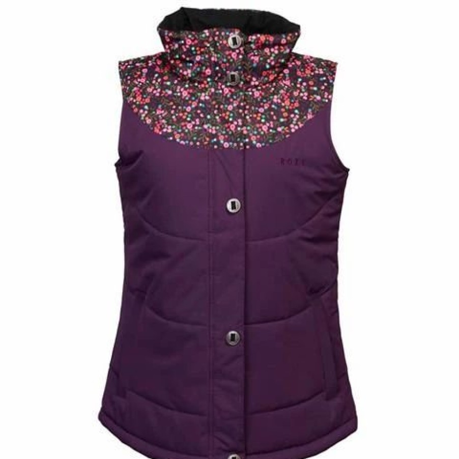 Vests * | Roxy Women'S Dice Vest Blackberry