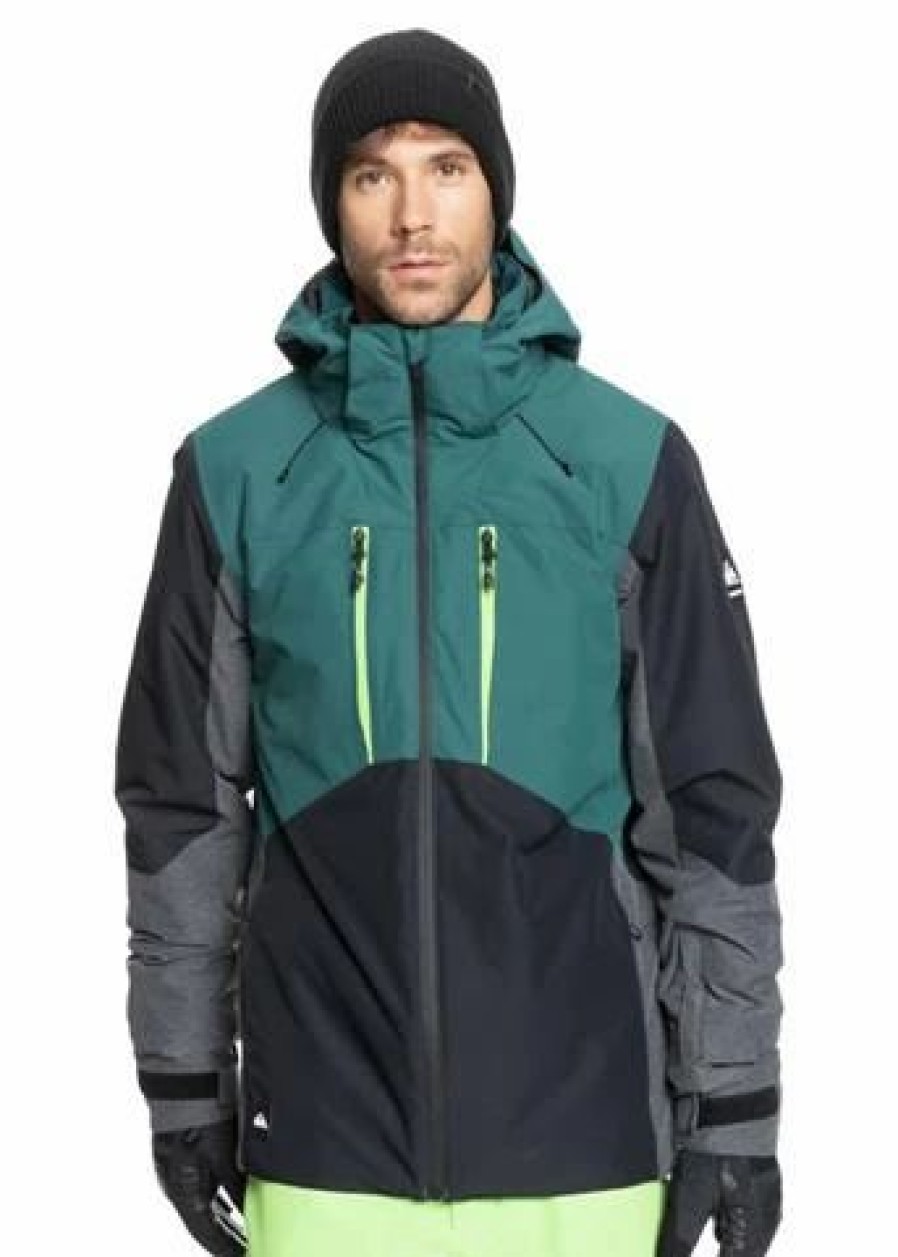 Ski Jackets * | Quiksilver Quiksilver Mission Plus Jacket Men'S June Bug (Gsr0)