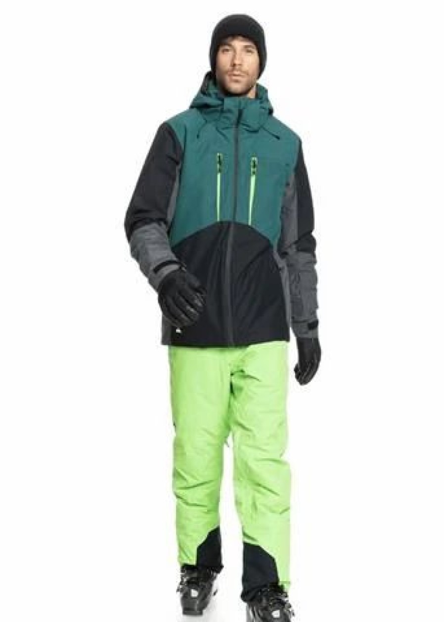 Ski Jackets * | Quiksilver Quiksilver Mission Plus Jacket Men'S June Bug (Gsr0)