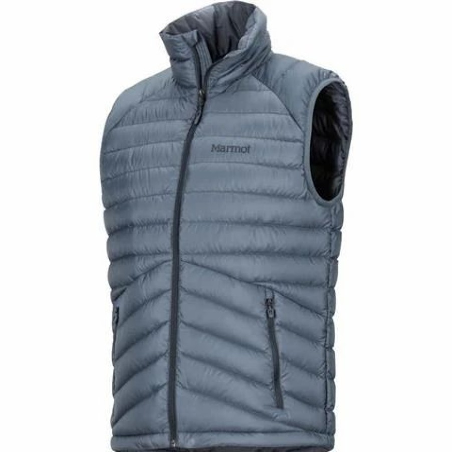 Vests * | Marmot Marmot Highlander Down Vest Men'S Steel Onyx