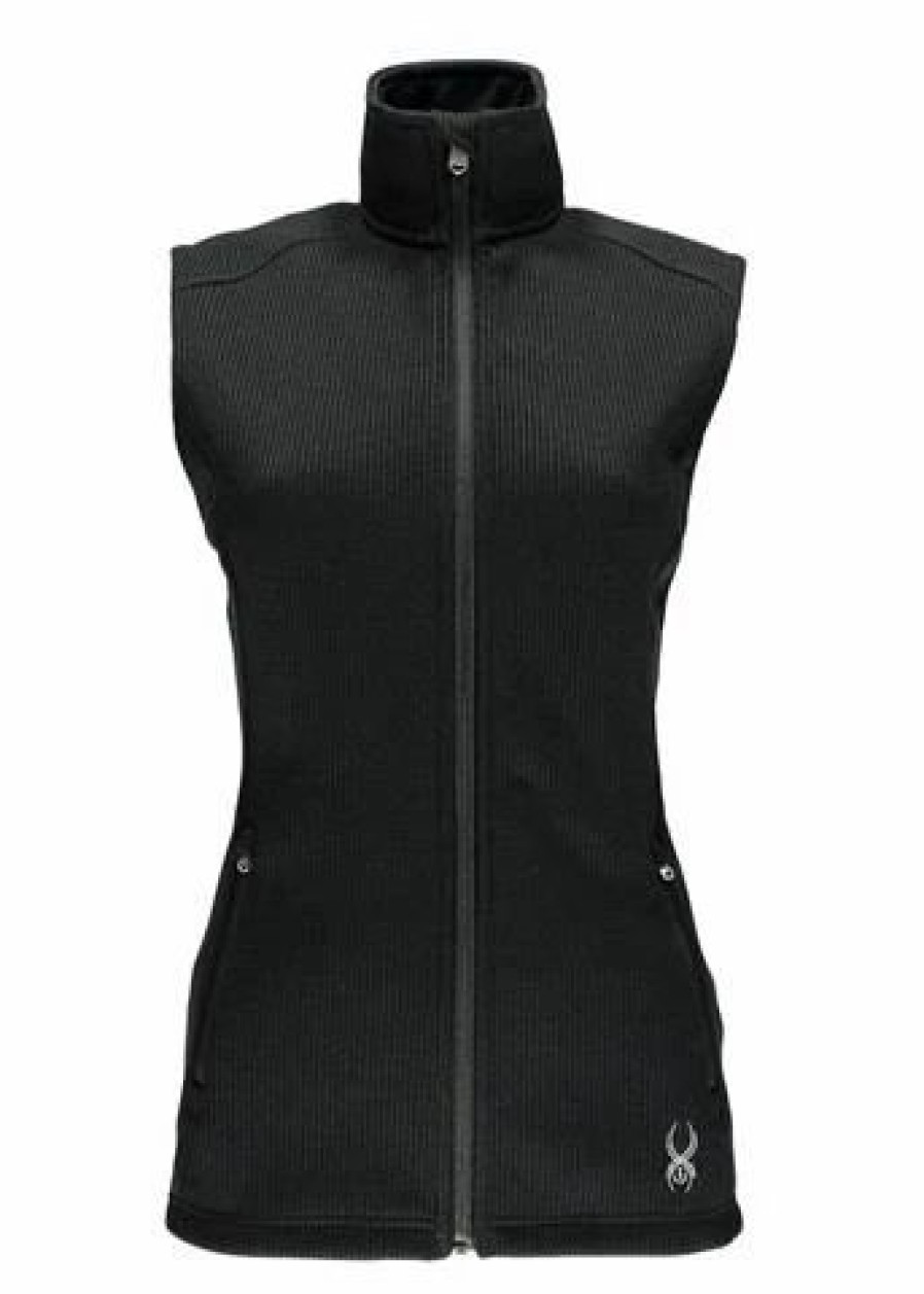 Vests * | Spyder W15 Women'S Melody Full Zip Mid Weight Core Sweater Vest