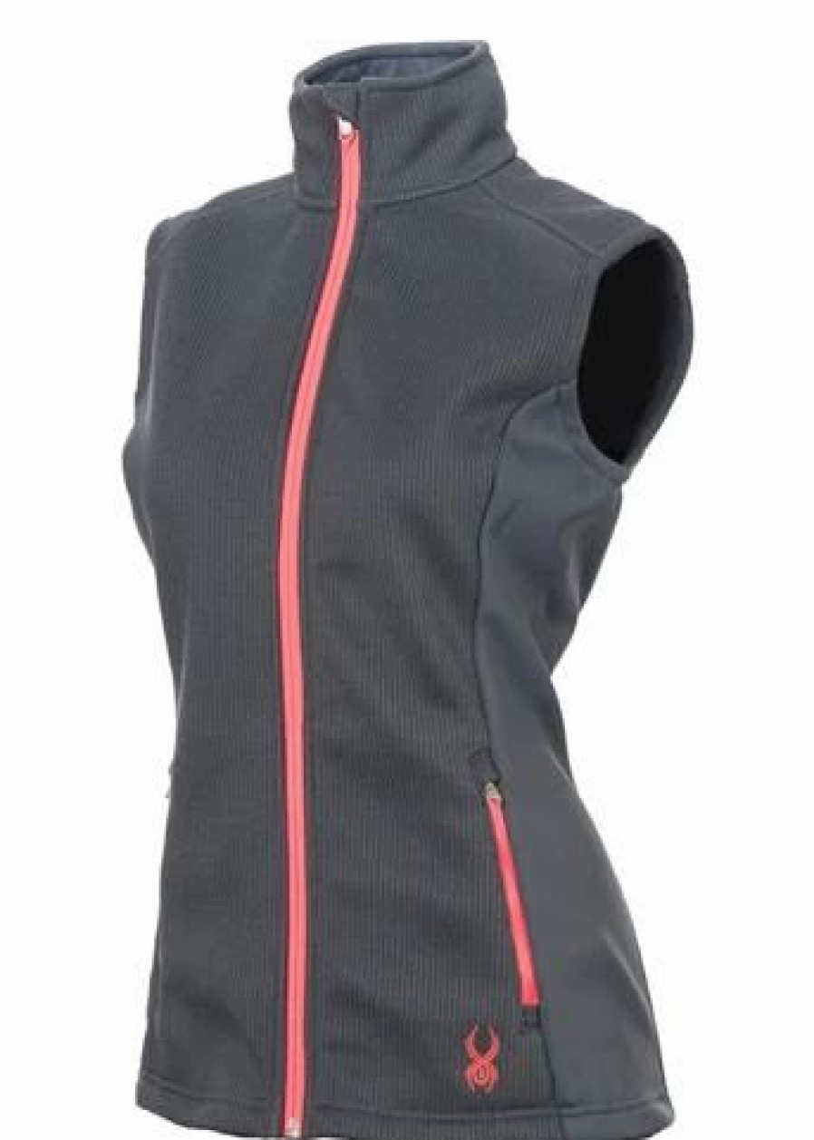 Vests * | Spyder W15 Women'S Melody Full Zip Mid Weight Core Sweater Vest