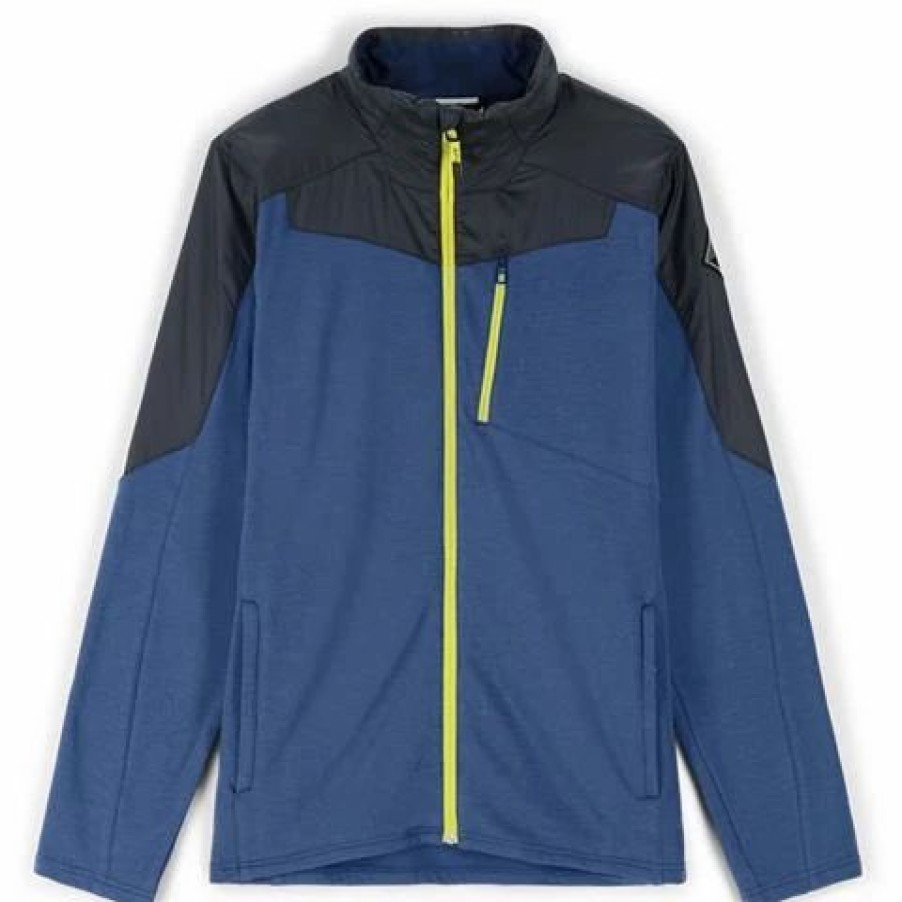 Ski Jackets * | Spyder Men'S Leader Graphene Jacket 2023 Model Abyss Citron